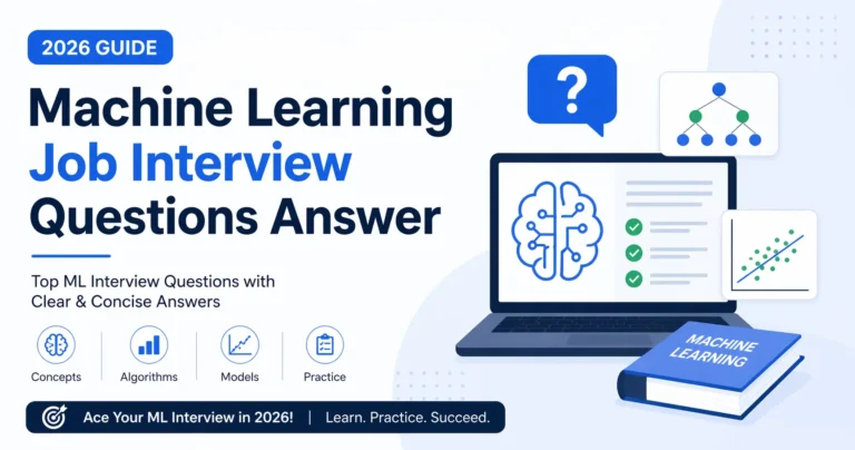 Machine learning job interview questions answer